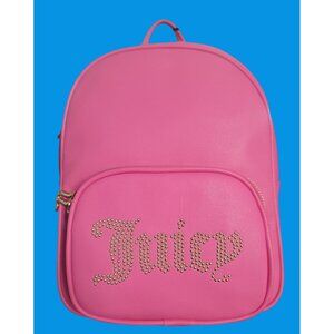 Juicy Couture Pink Mini Backpack With Gold Studded Logo - NEW with Tags